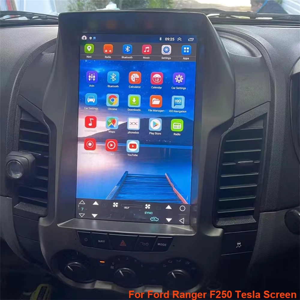 Android Auto Head Unit 12.3 Inch - نظام أندرويد 15 لسيارة فورد رينجر