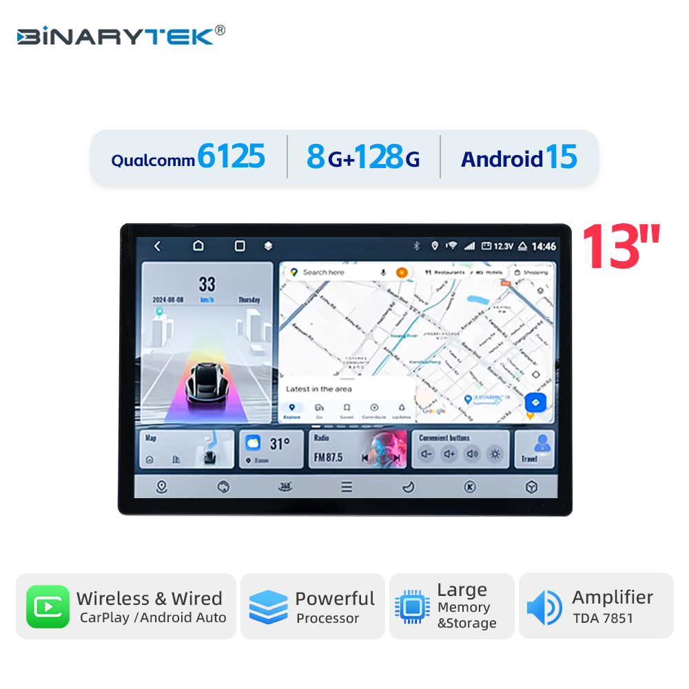 Car Multimedia Player Carplay Android Auto - مشغل دي في دي للسيارة بشاشة
