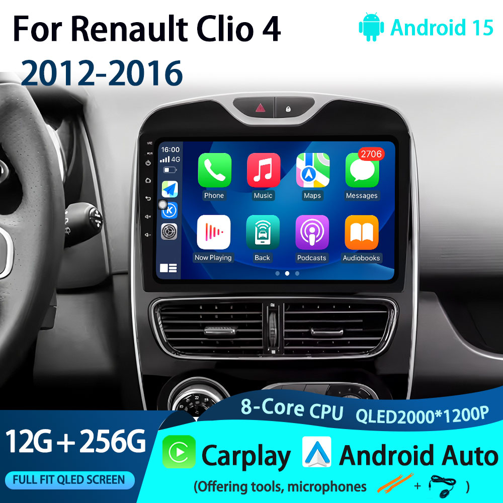 لسيارة رينو كليو 4 2012-2016،  - مراجعة Car Radio Gps Navigation 10 Inch وسعره
