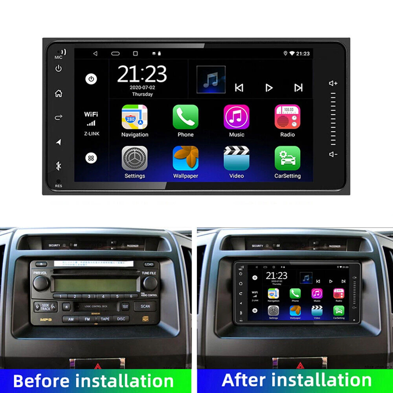 راديو سيارة لاسلكي 7 بوصة مع C - مراجعة Android Head Unit 6Gb 128Gb وسعره