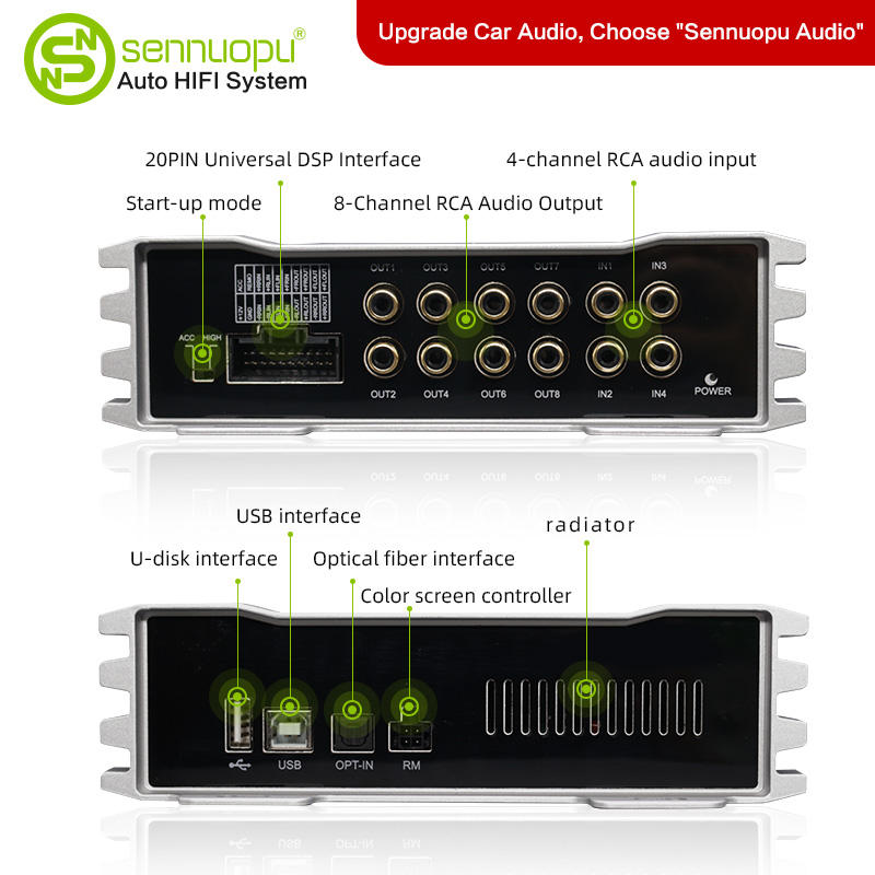 مكبر صوت سيارة Sennuopu X10B ب - مراجعة Car Stereo Dsp 8 Channel وسعره