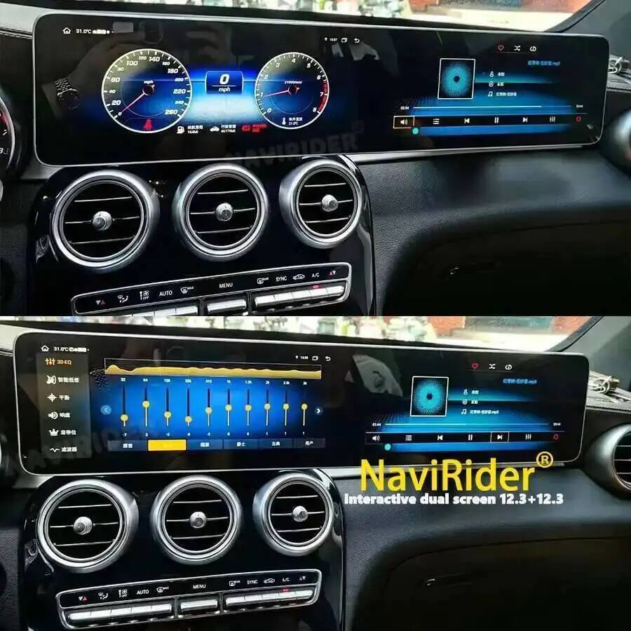 شاشة مزدوجة مع دعم كاربلاي لسي - مراجعة Car Multimedia Player Carplay Android Auto وسعره