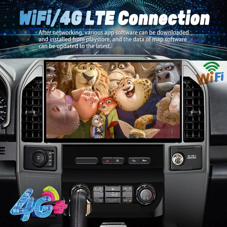 لفورد رابتور F150 2015-2019 14 - مراجعة Car Multimedia Player Carplay Android Auto وسعره