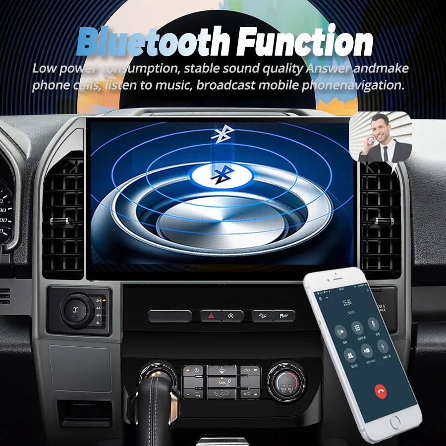 لفورد رابتور F150 2015-2019 14 - مراجعة Car Multimedia Player Carplay Android Auto وسعره