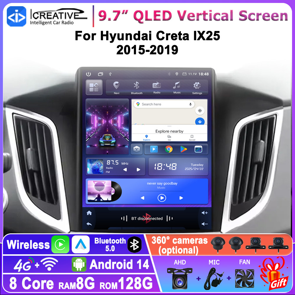 مشغل وسائط متعددة للسيارة بنظا - مراجعة Tesla Style Screen Car Radio وسعره