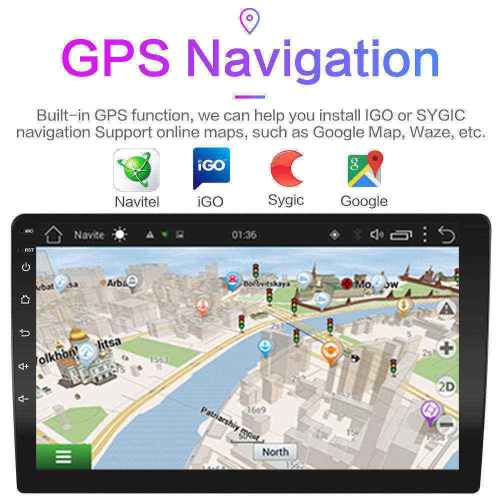 راديو سيارة 2din بشاشة 7/9/10  - مراجعة Car Radio Gps Navigation 10 Inch وسعره