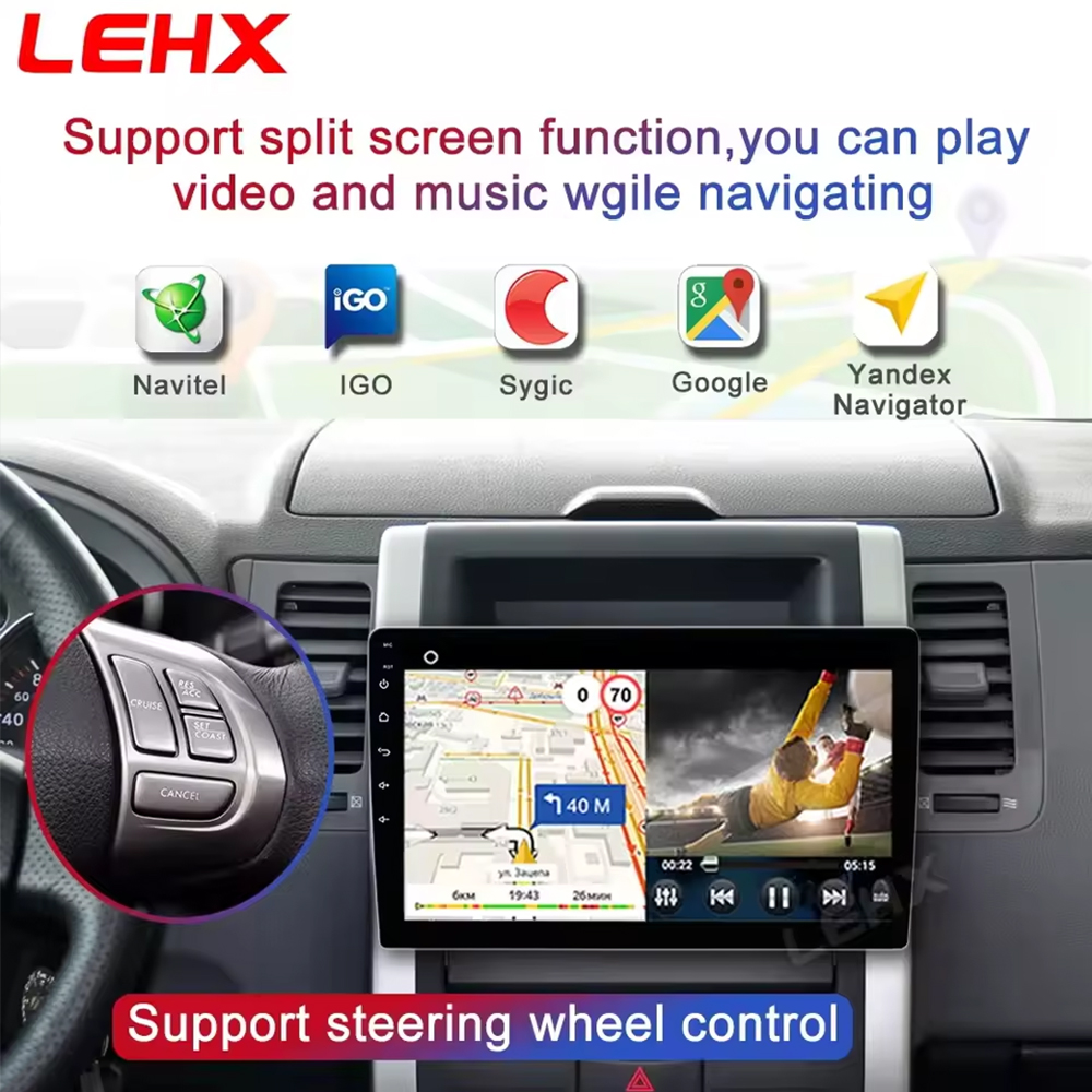راديو سيارة LEHX 1 بوصة لاسلكي - مراجعة Car Dvd Player Bluetooth Steering Wheel وسعره