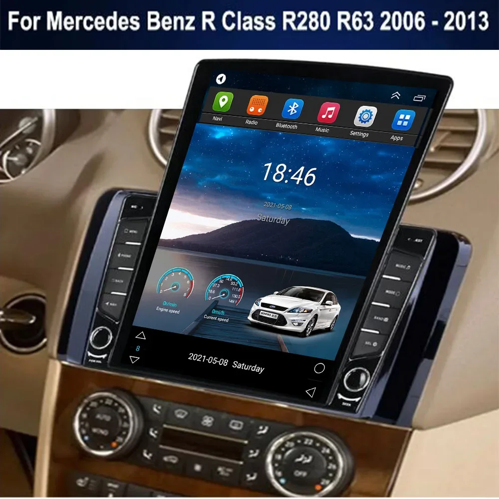 شاشة سيارة عمودية بنمط تسلا تع - مراجعة Tesla Style Screen Car Radio وسعره